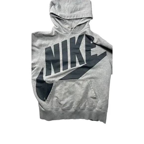 Vintage Y2K 2000s Nike Big Swoosh Spellout Hoodie Sweatshirt Size XXL RARE - Picture 2 of 16